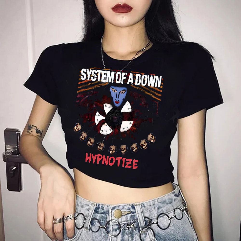 Summer Grunge Clothing - Укороченный топ System of a Down,