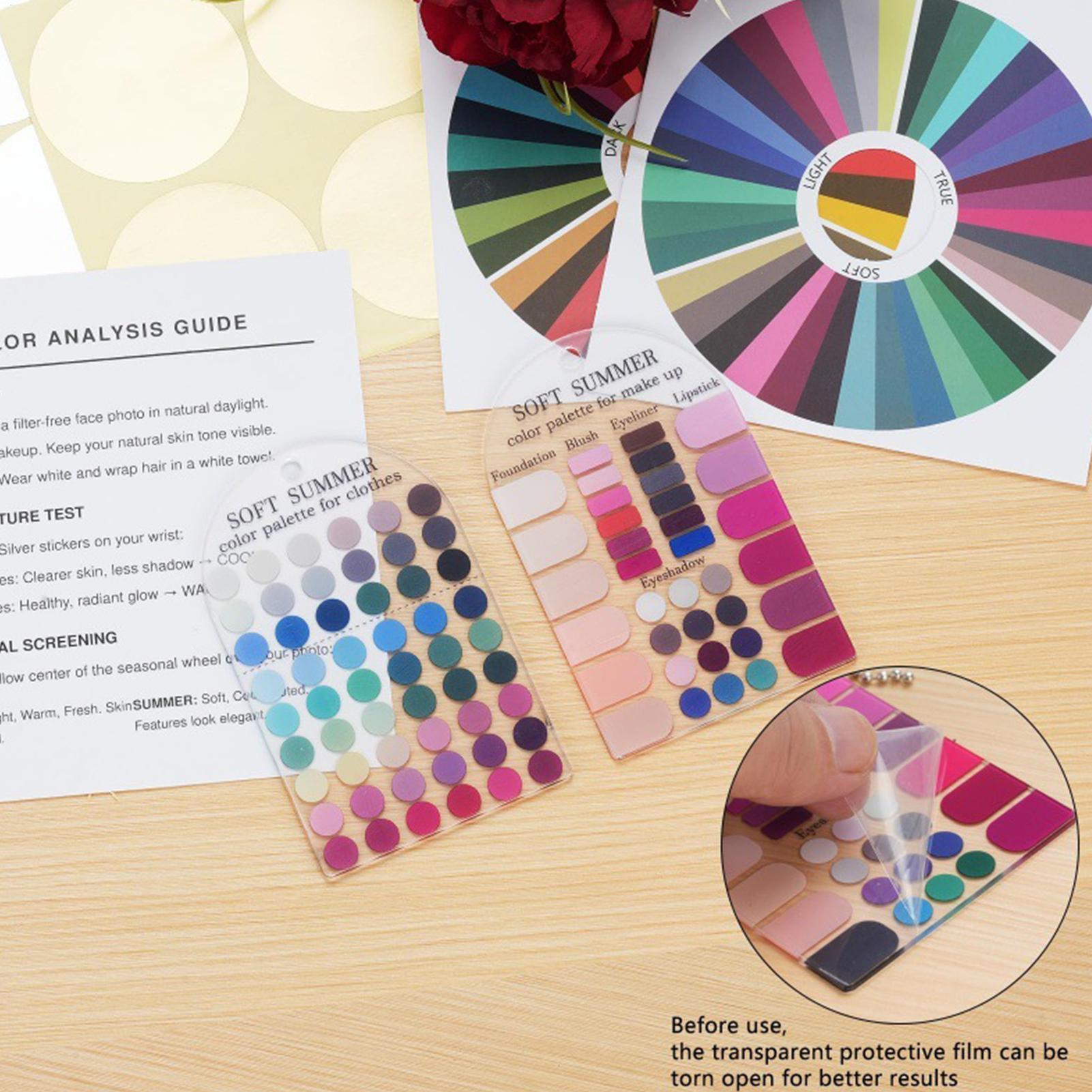 Summer Clothing Palette - Карточки-палитры цветов Soft Summer, 2 штуки,