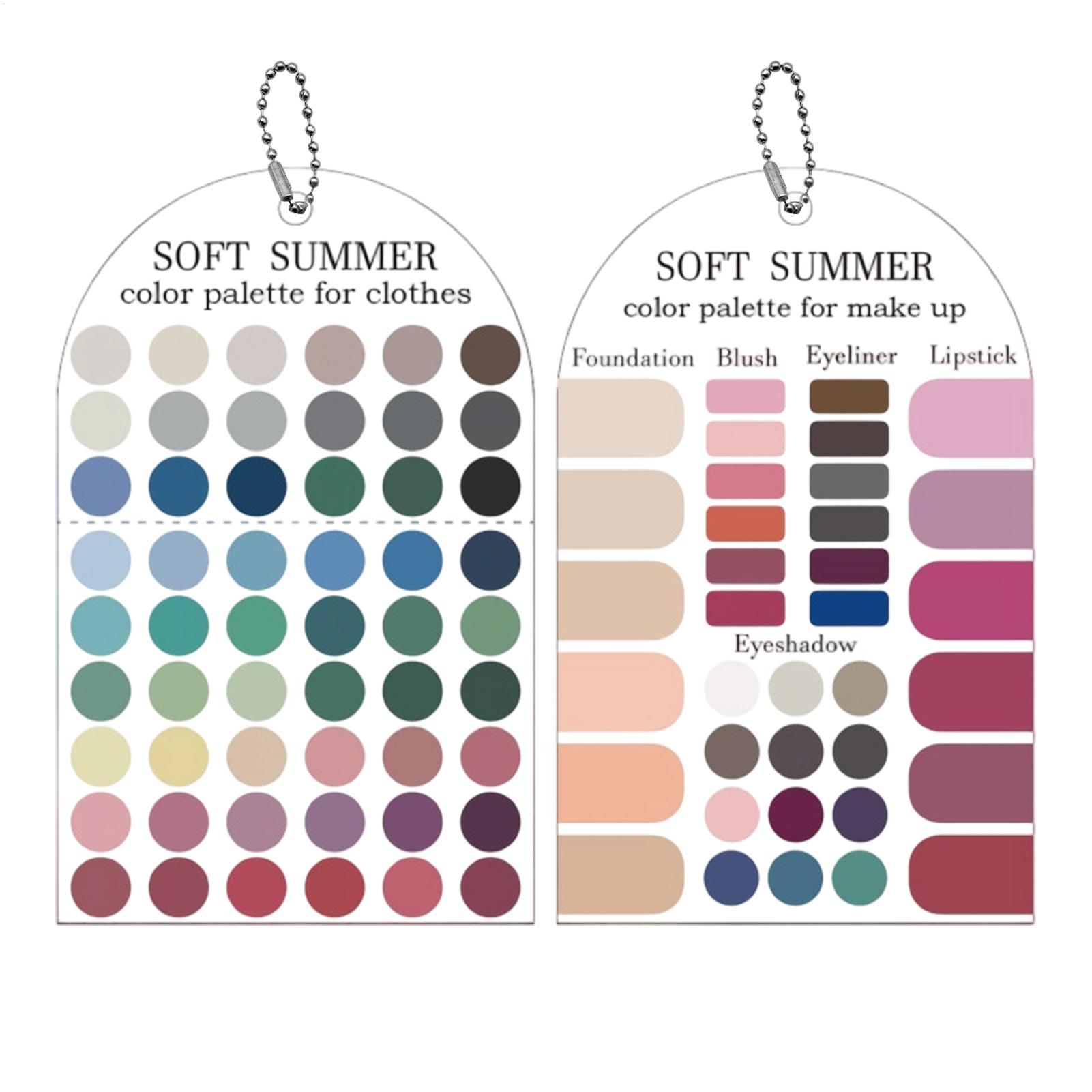 Summer Clothing Palette - 2 штуки акриловой палитры с мягкими