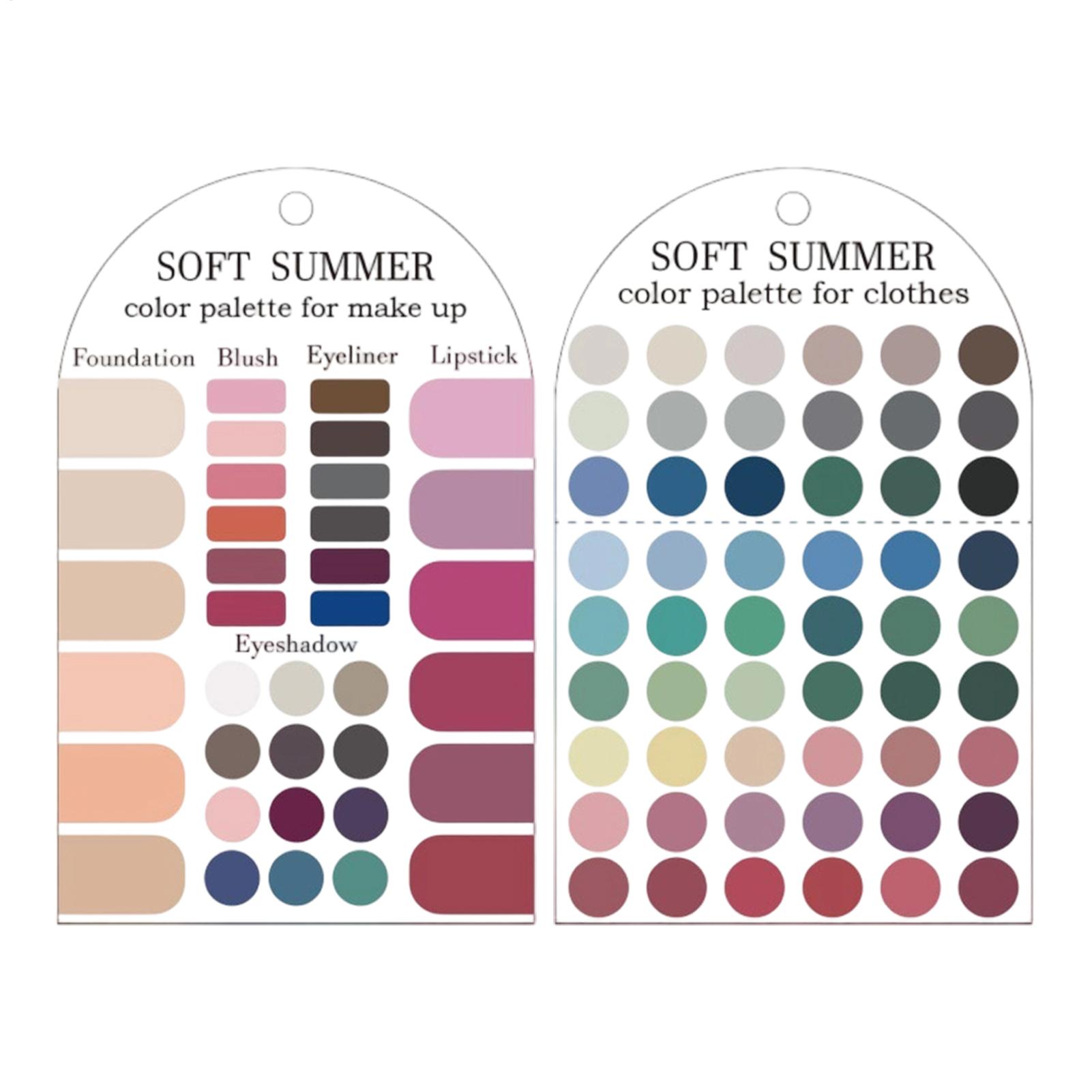 Summer Clothing Palette - 2 штуки акриловой сезонной палитры с