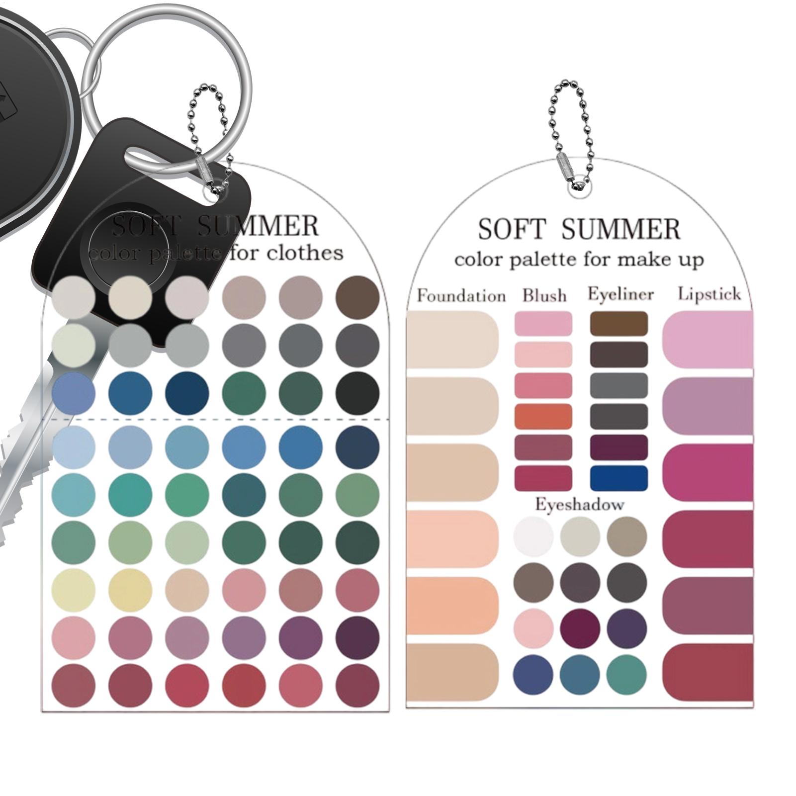 Summer Clothing Palette - Набор карточек для подбора цвета из