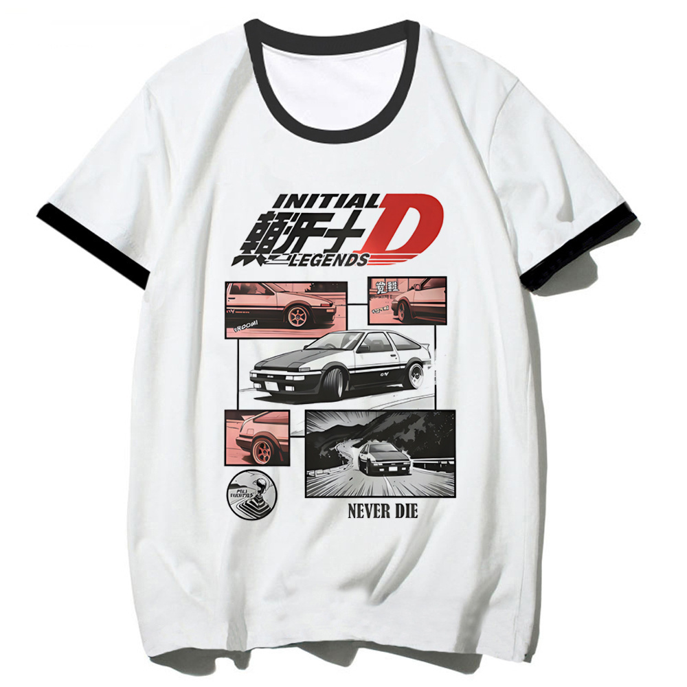 Summer Grunge Clothing - Футболка Initial D женская, эстетика кавайи,