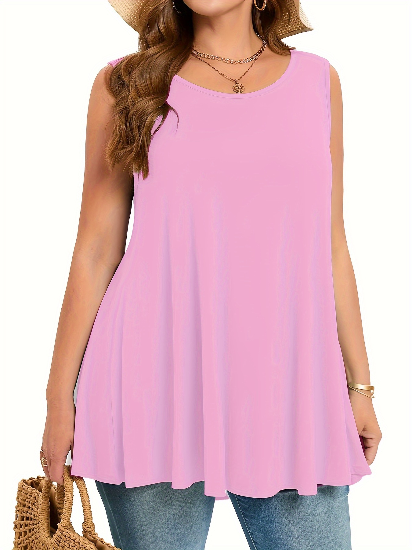 Простая однотонная майка больш – обзор и цена Summer Clothing Styles For Women