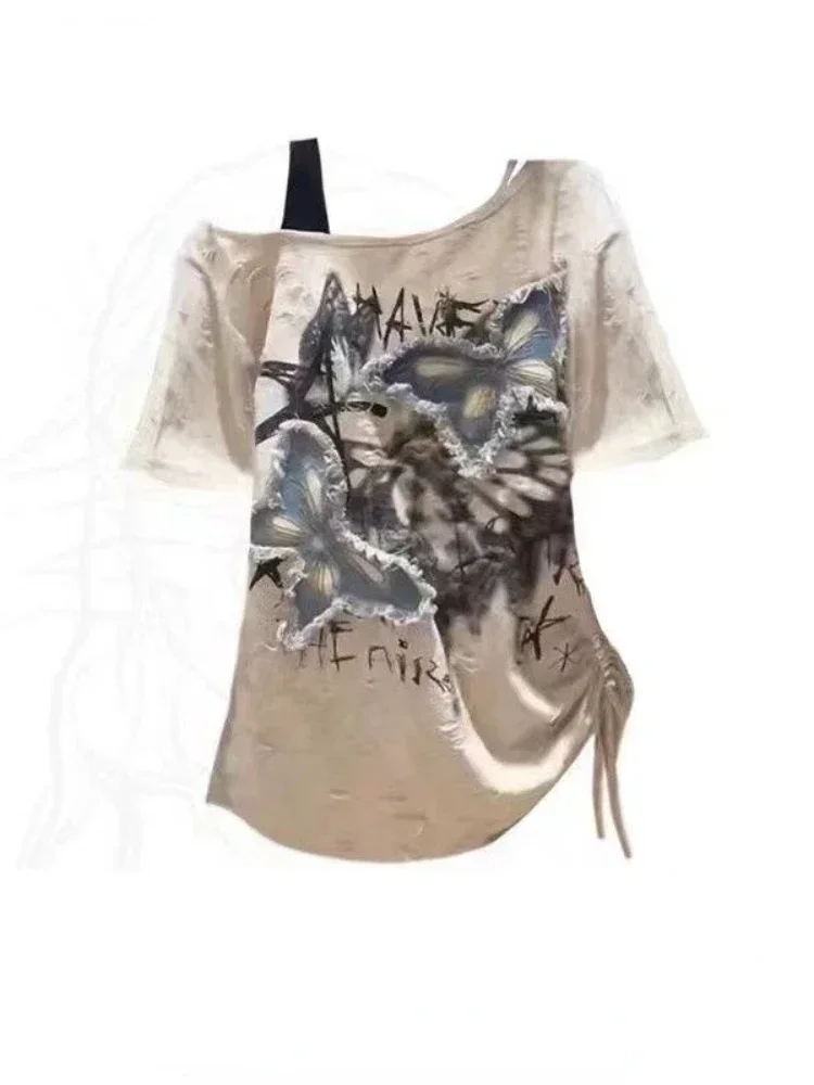 HOUZHOU винтажные футболки с р – обзор и цена Summer Grunge Clothing
