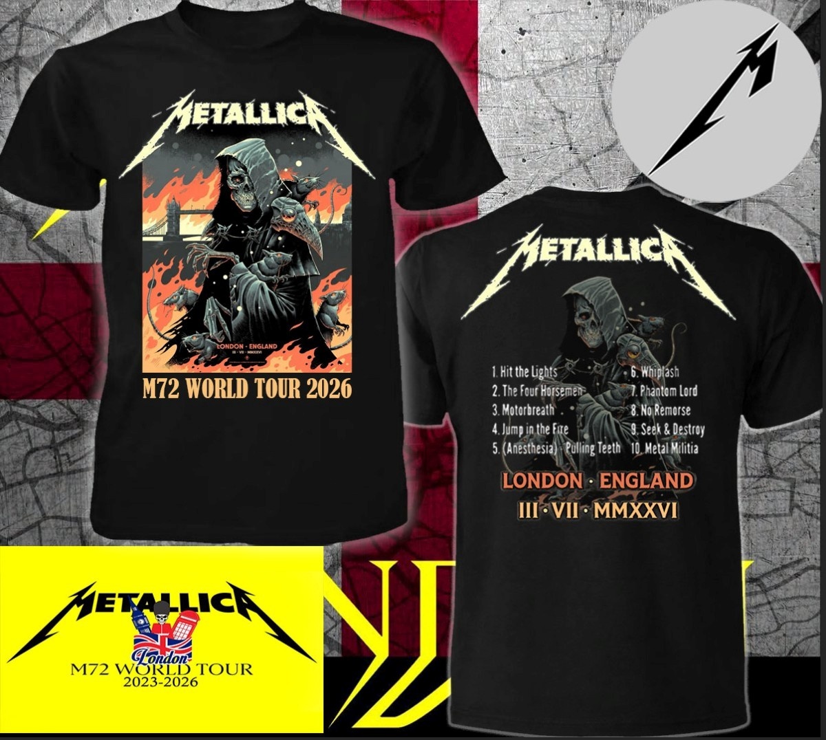 Футболка Metallica M72 World T – обзор и цена Summer Clothing London