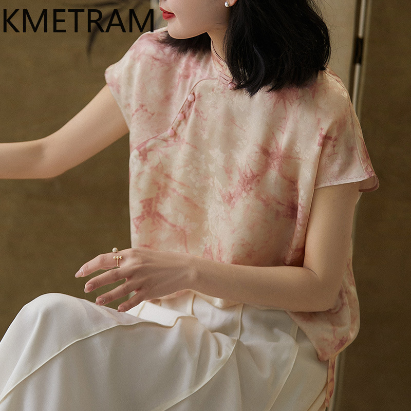 KMETRAM 100% шелковая блузка,  – обзор и цена Quality Summer Clothing For Women