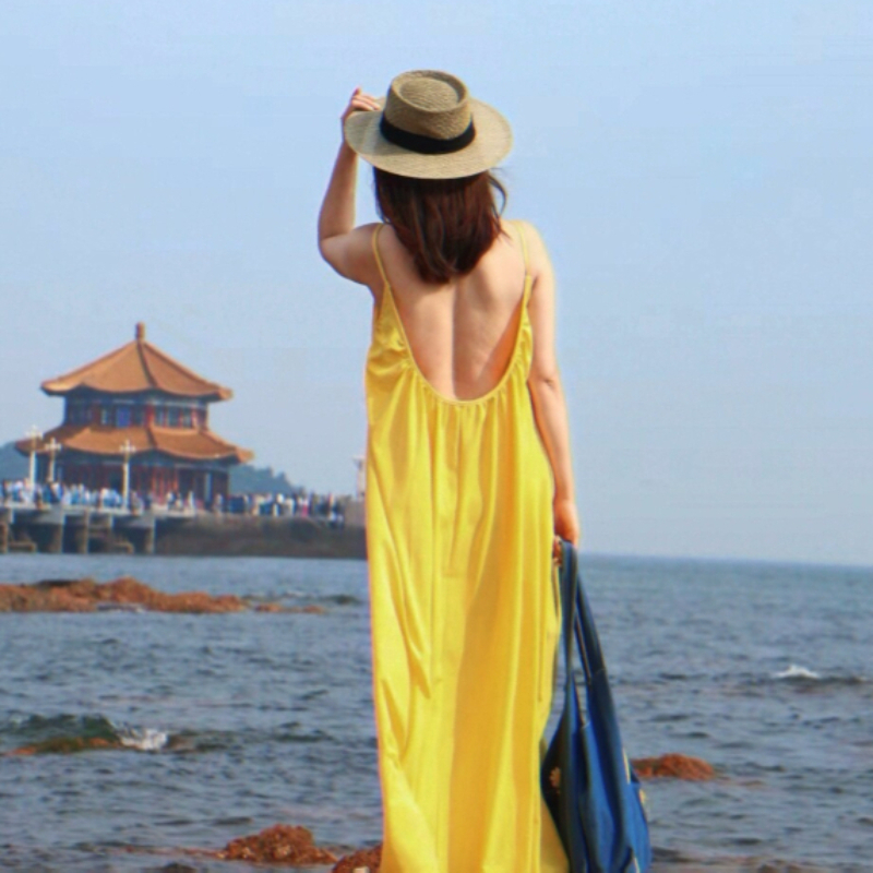 Женское пляжное платье в стиле – обзор и цена Yellow Summer Clothing